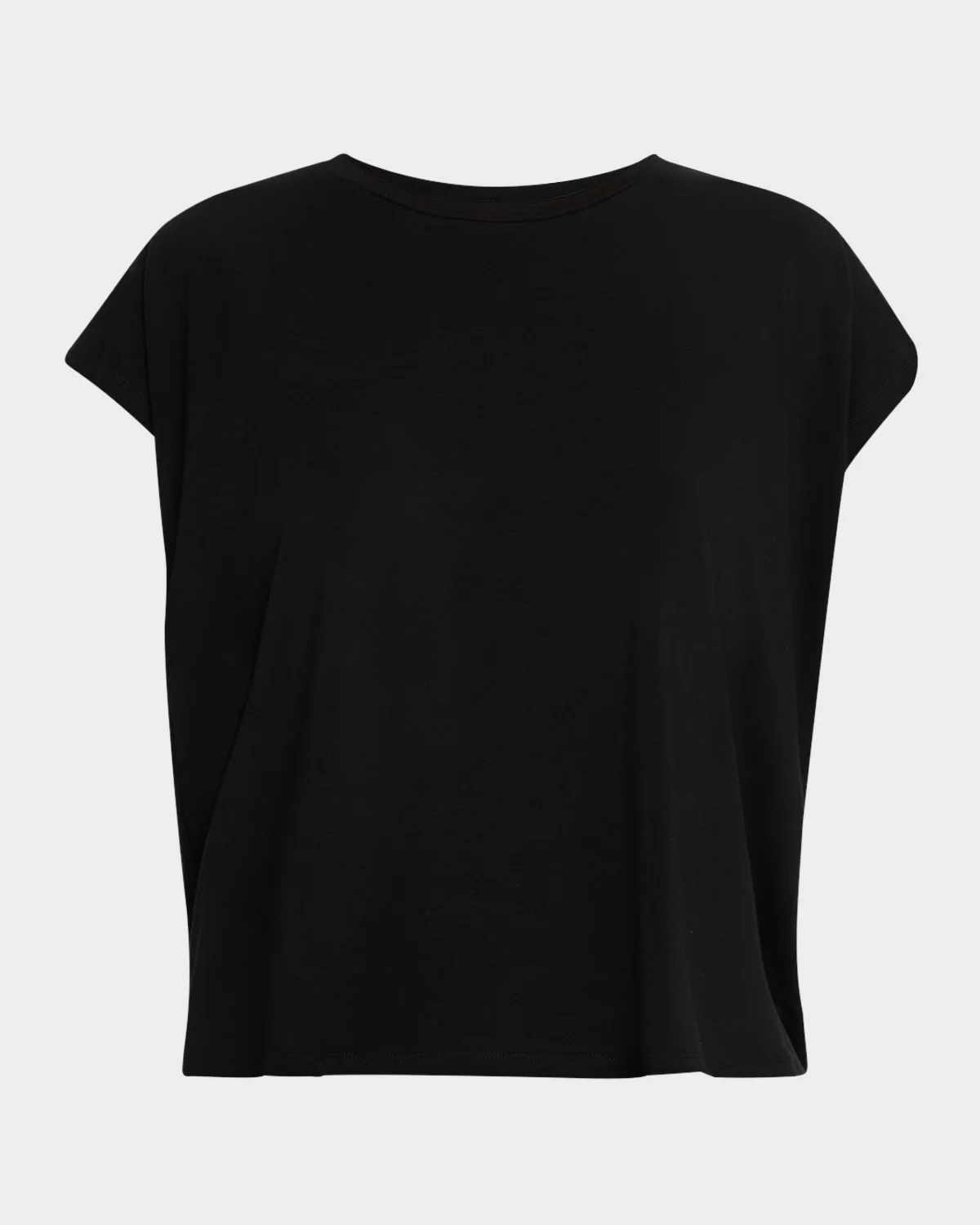 Crewneck Stretch Jersey Top - 1