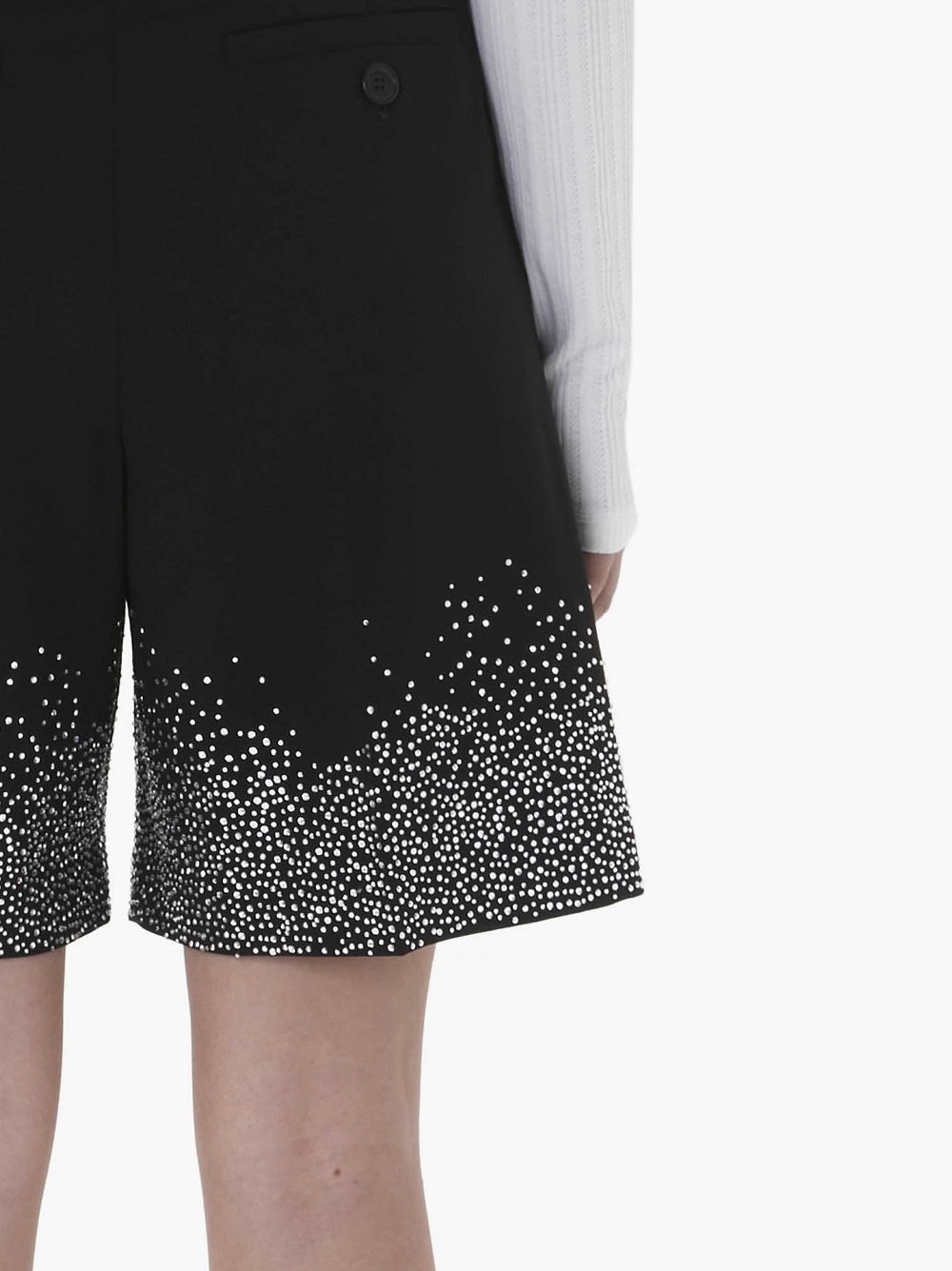 CRYSTAL HEM TAILORED SHORTS - 5