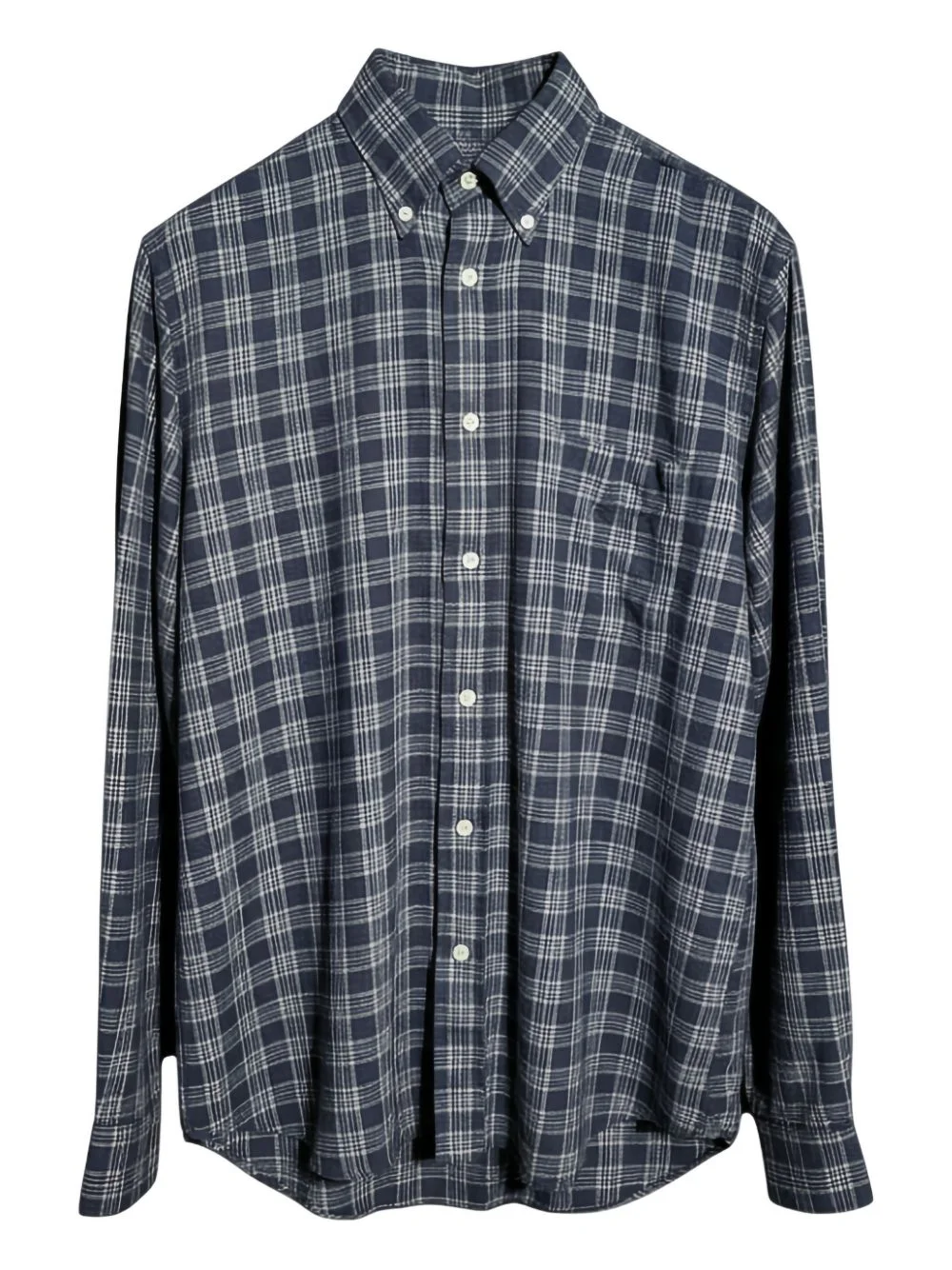 checked-pattern shirt - 1