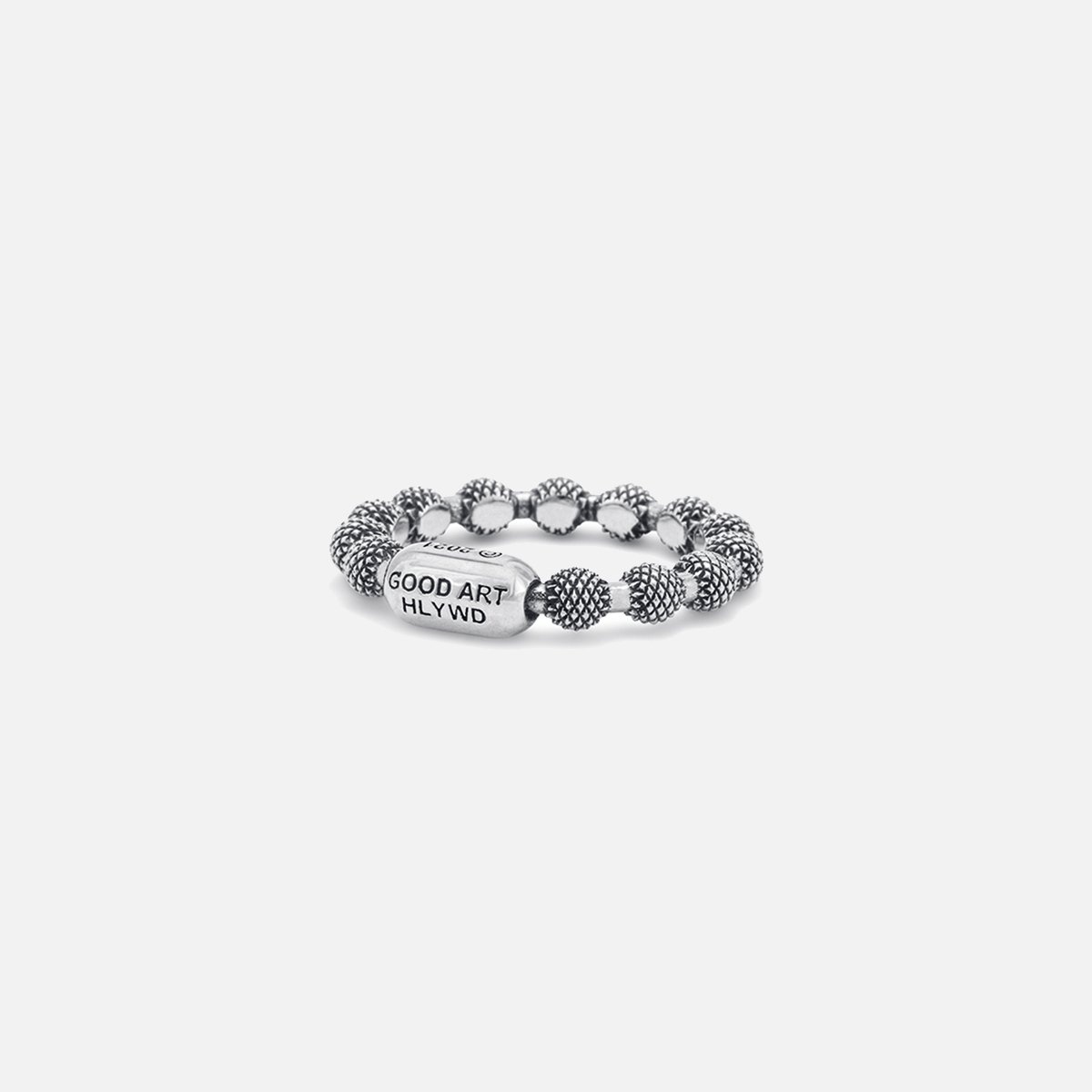 RS-BAL10-GB GOOD ART HLYWD Ball Chain 10 Ring Goosebumps - Sterling Silver - 1