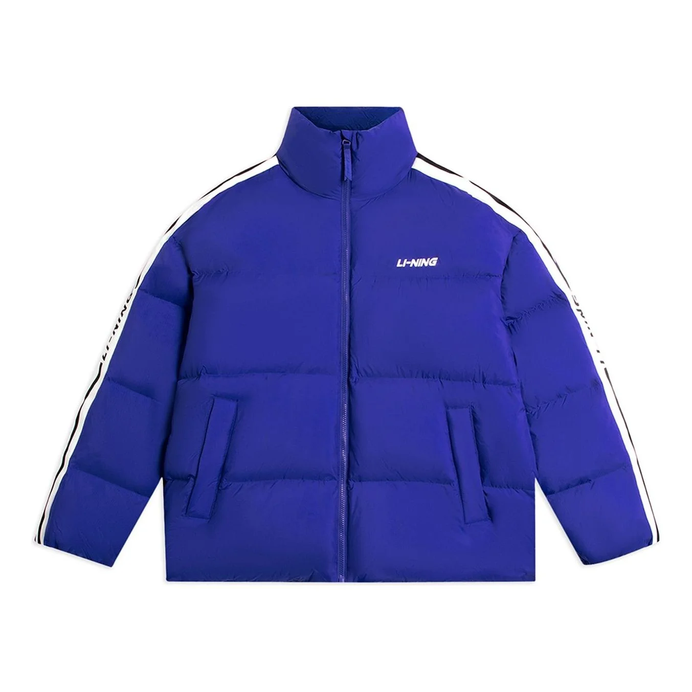 Li-Ning Graphic Short Down Jacket 'Blue' AYMS337-3 - 1