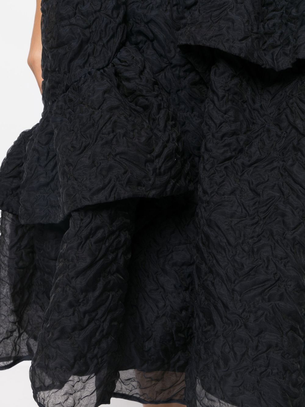 textured tiered midi skirt - 5