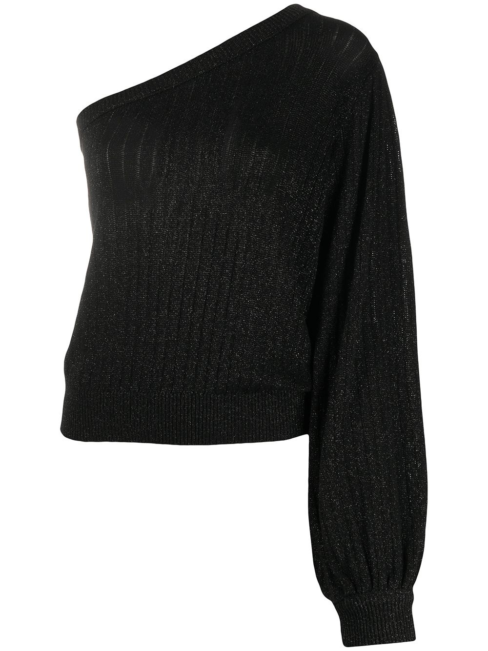 asymmetric knitted top - 1