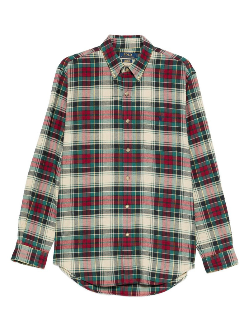 check-print cotton shirt 1