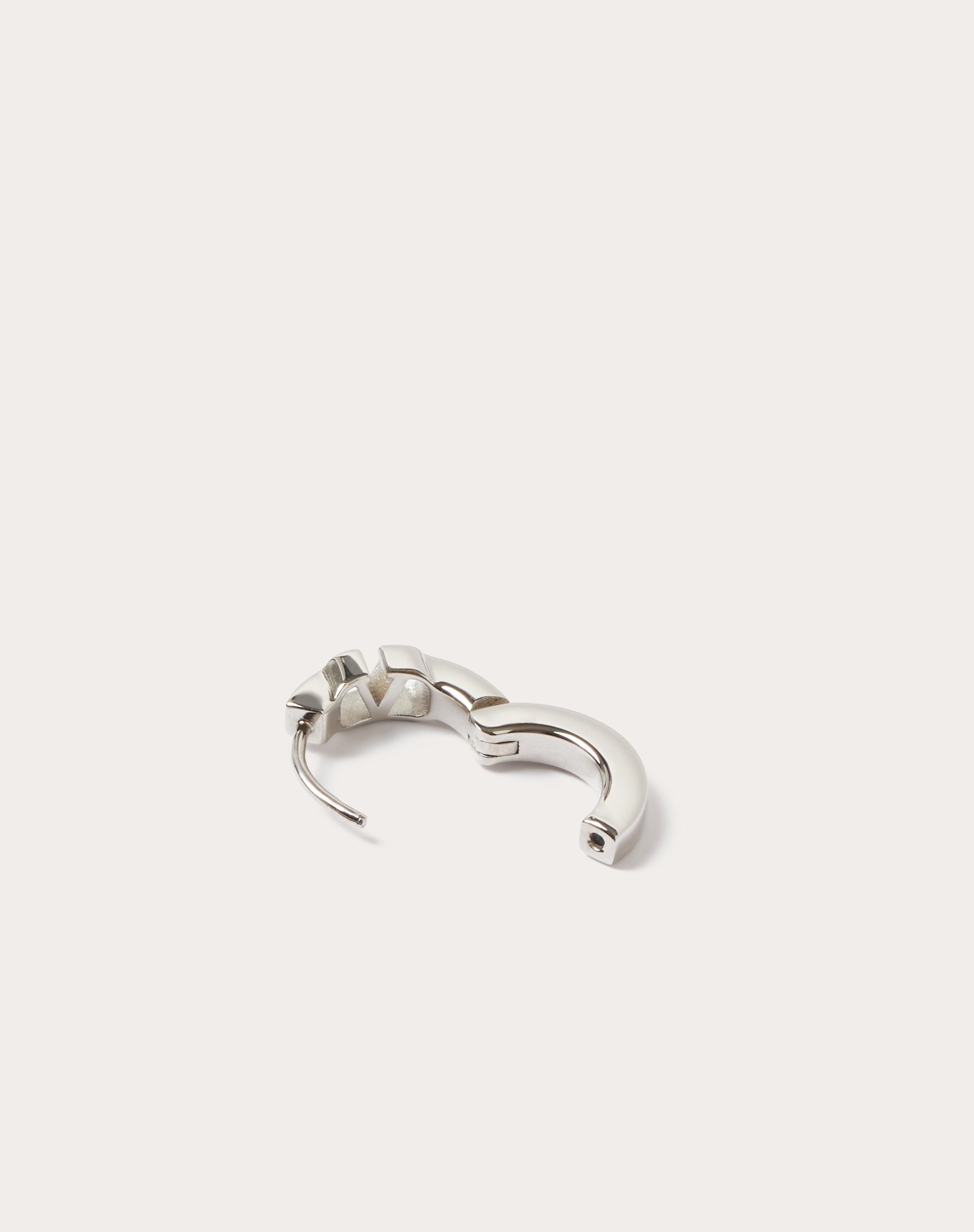 MINI VLOGO SIGNATURE SINGLE METAL EARRING - 4