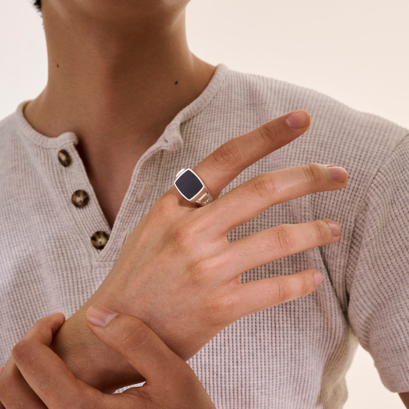 Signet Ring, Sterling Silver 6