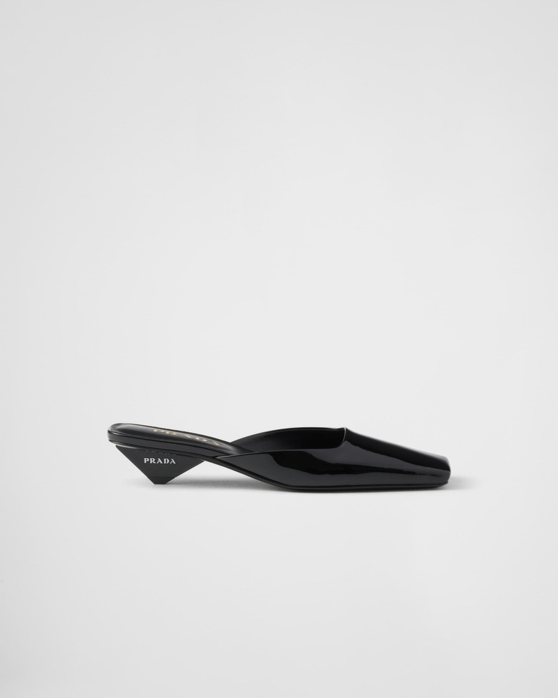 Prada Patent leather mule outlook