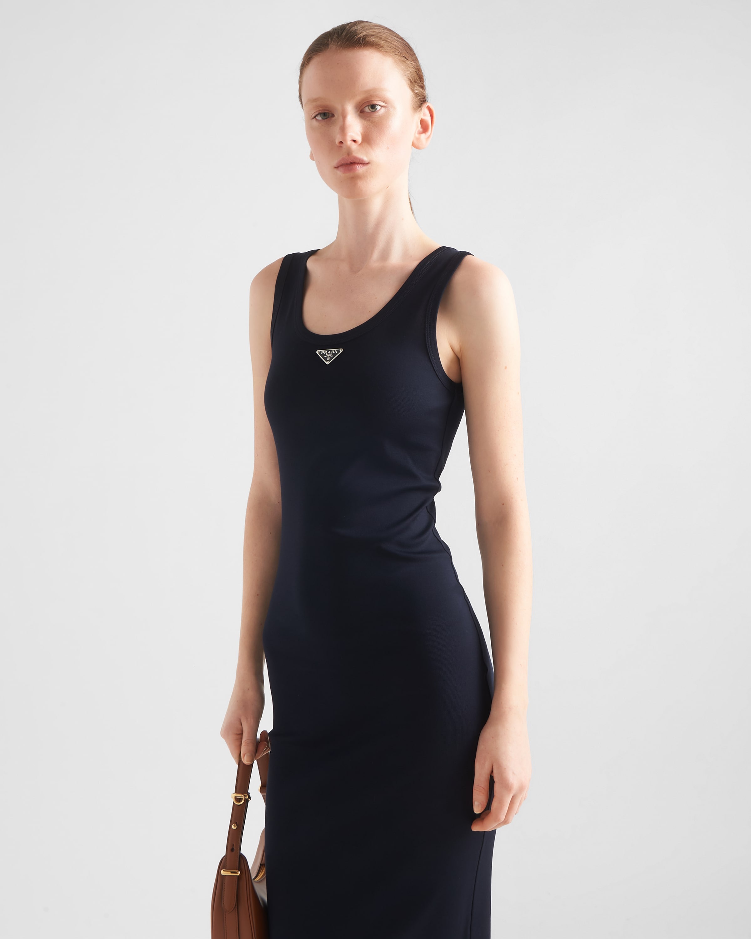 Ribbed knit cotton dress - 4