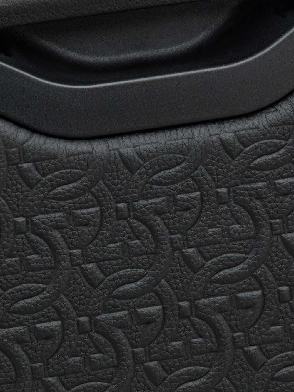 Gancio embossed pattern leather luggage - 4