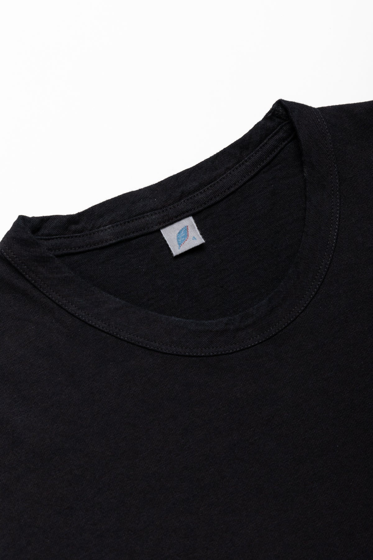 Indigo Jersey Crew Neck T-shirt - Indigo x Black - 9