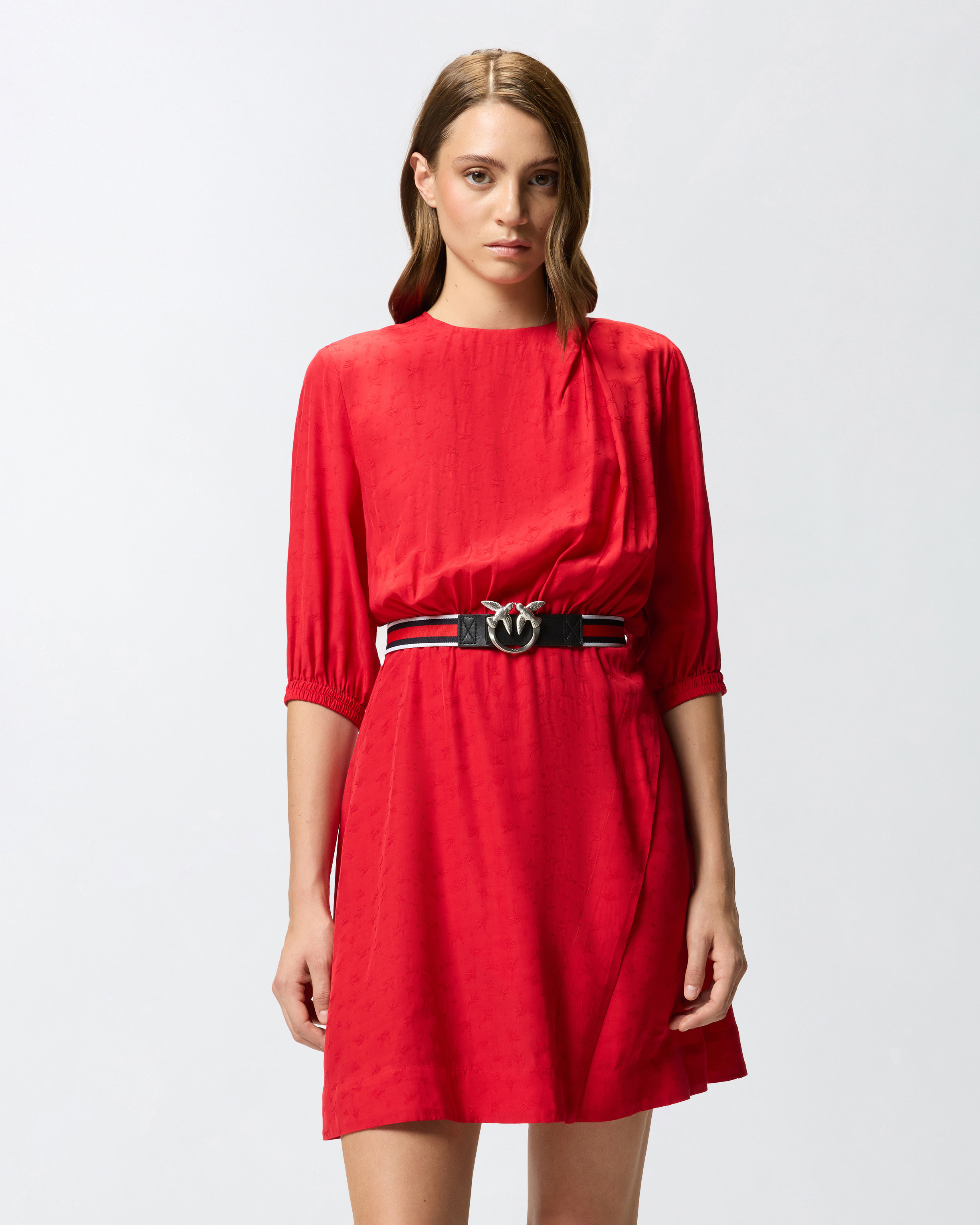 VISCOSE JACQUARD DRESS - 2