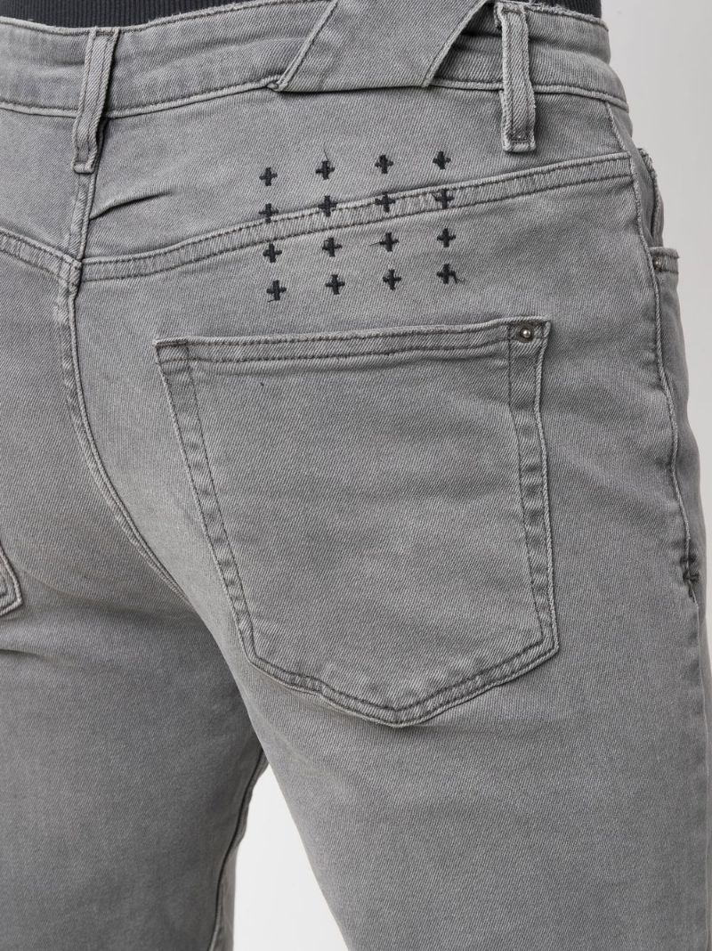 logo-print denim jeans - 5