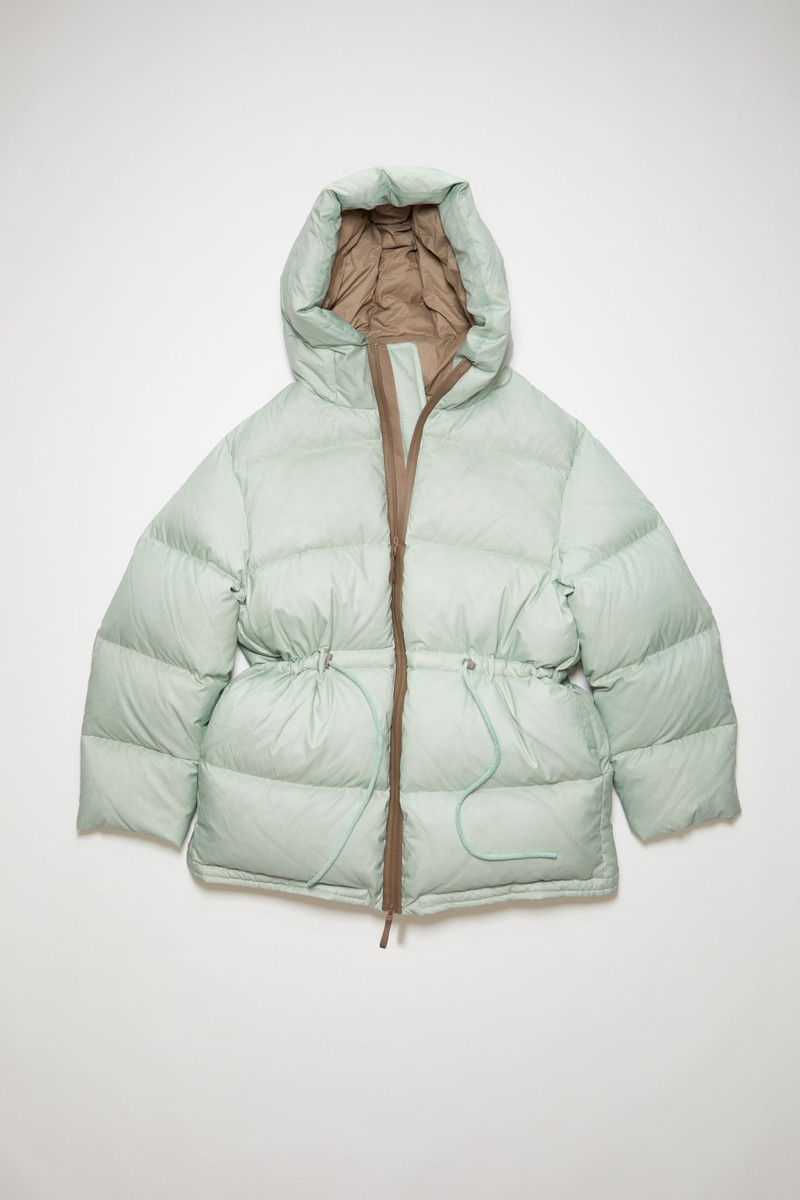 Acne Studios Hooded puffer jacket - Spearmint green | REVERSIBLE