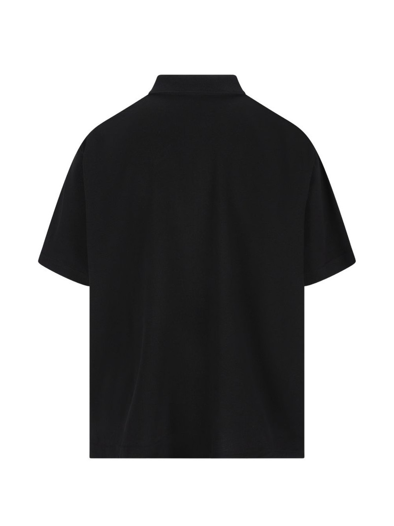 BALENCIAGA logo-embroidered polo shirt outlook