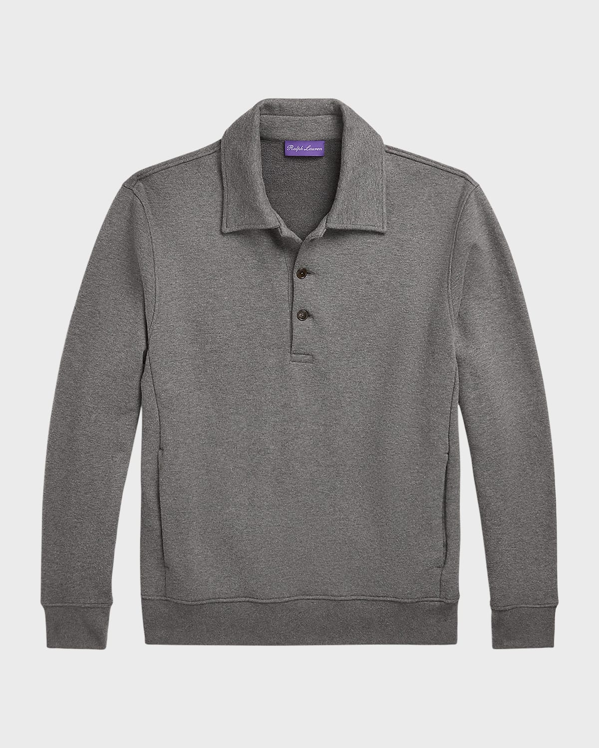 Men's Fleece Collared Sweatshirt - 1