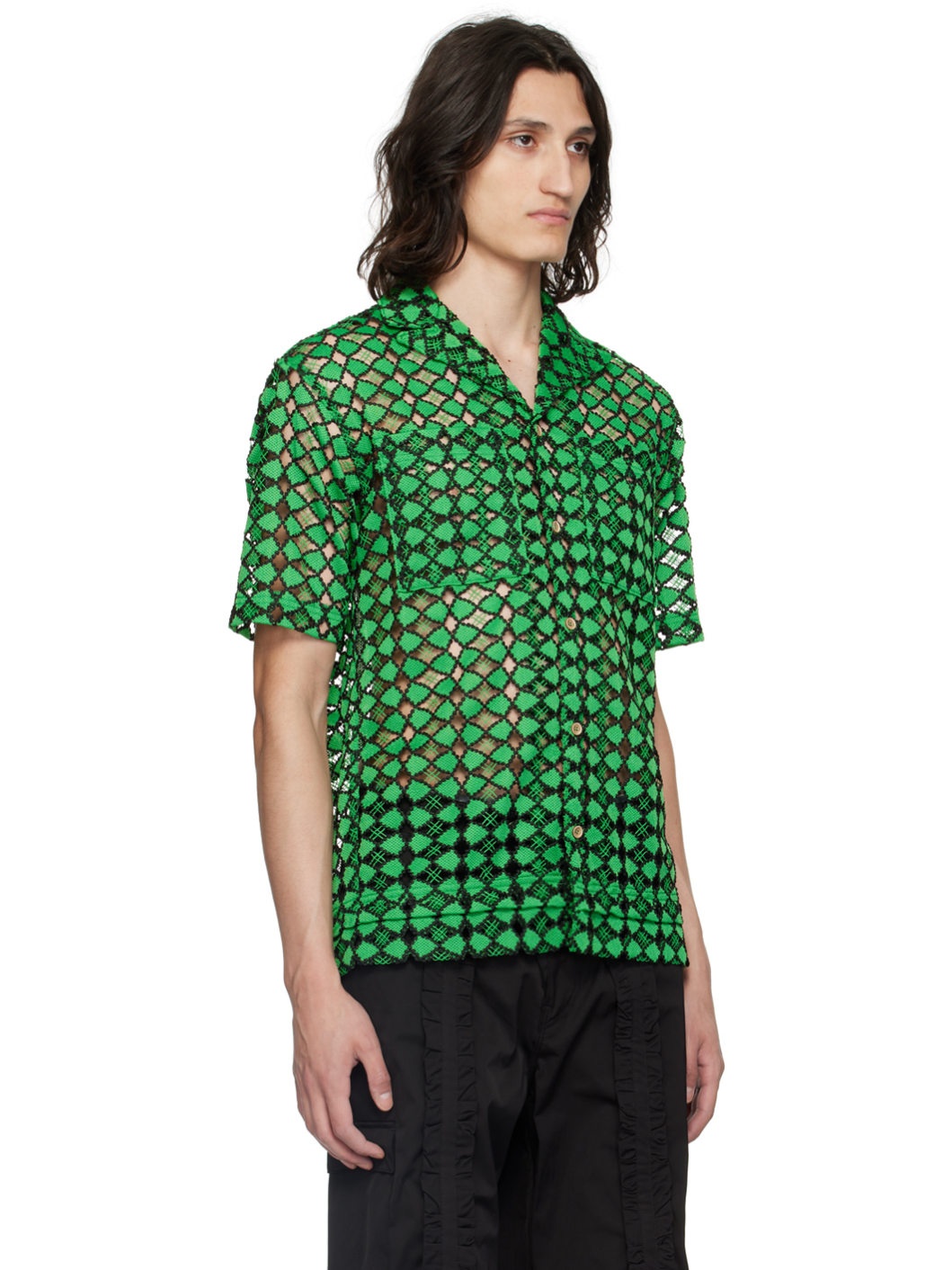 Green & Black Letto Shirt - 2