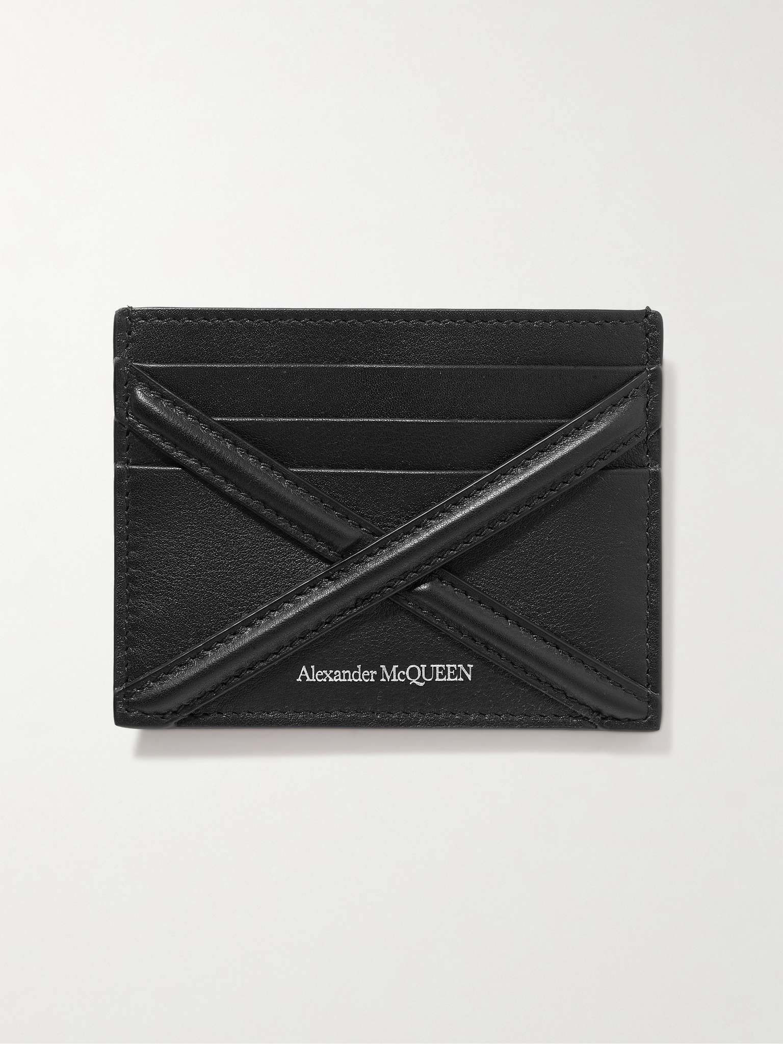 Logo-Print Leather Cardholder - 1