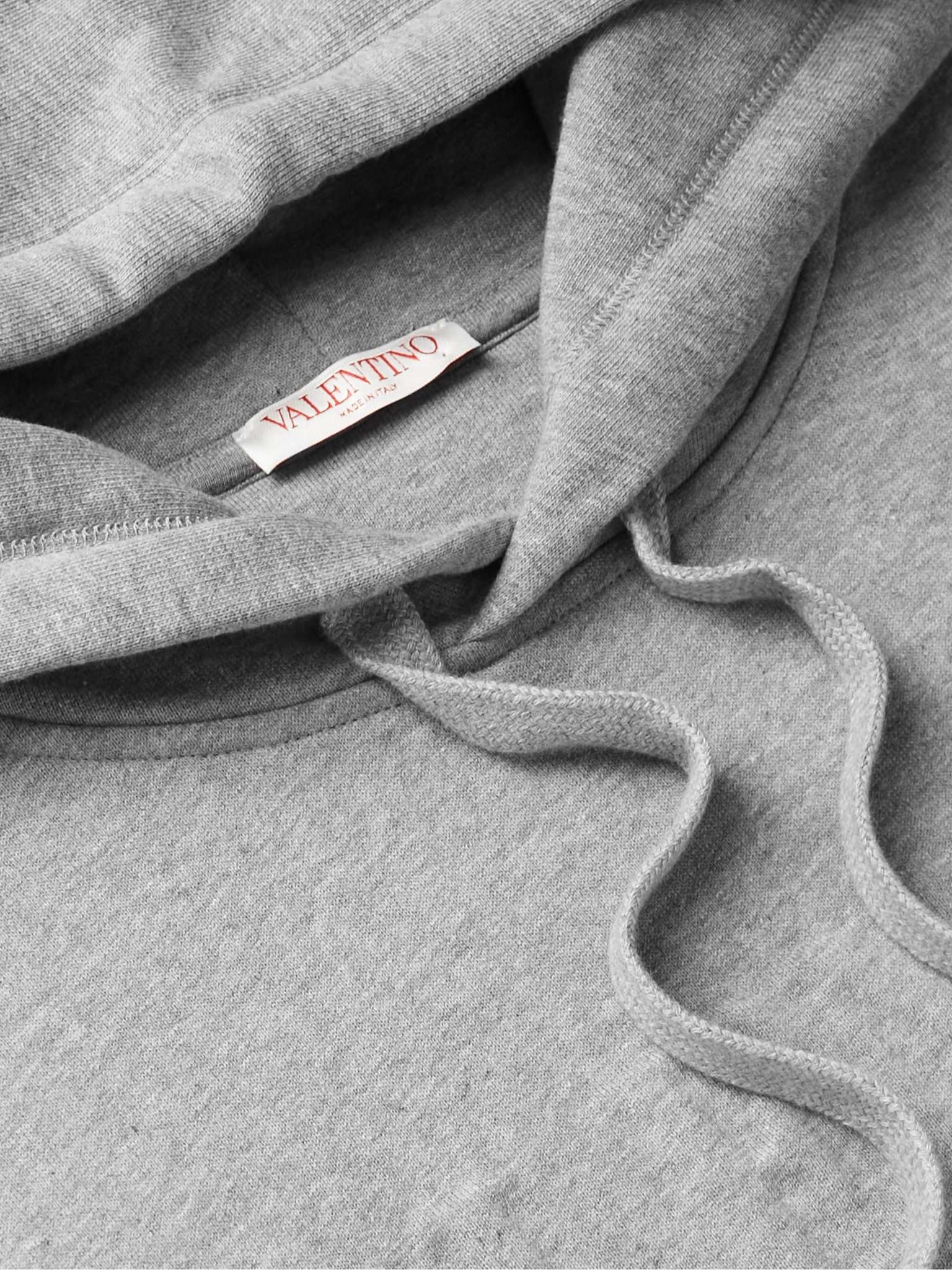 Logo-Embossed Cotton-Jersey Hoodie - 5