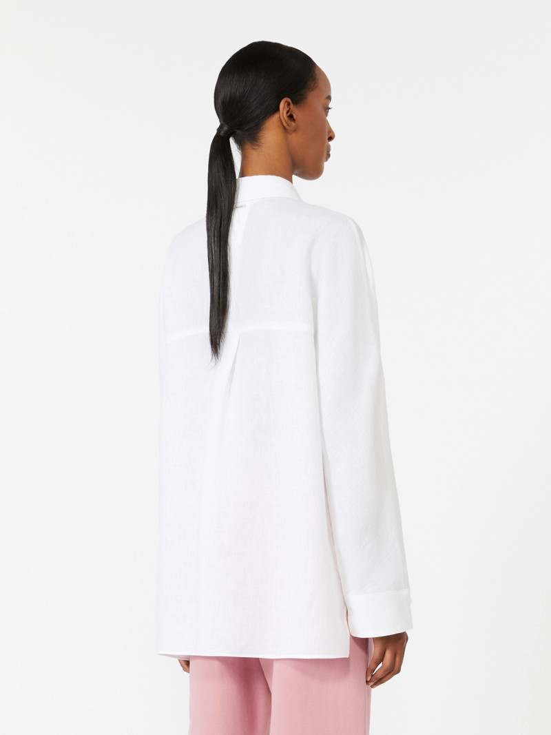 GALA Linen canvas shirt - OPTICAL WHITE 4