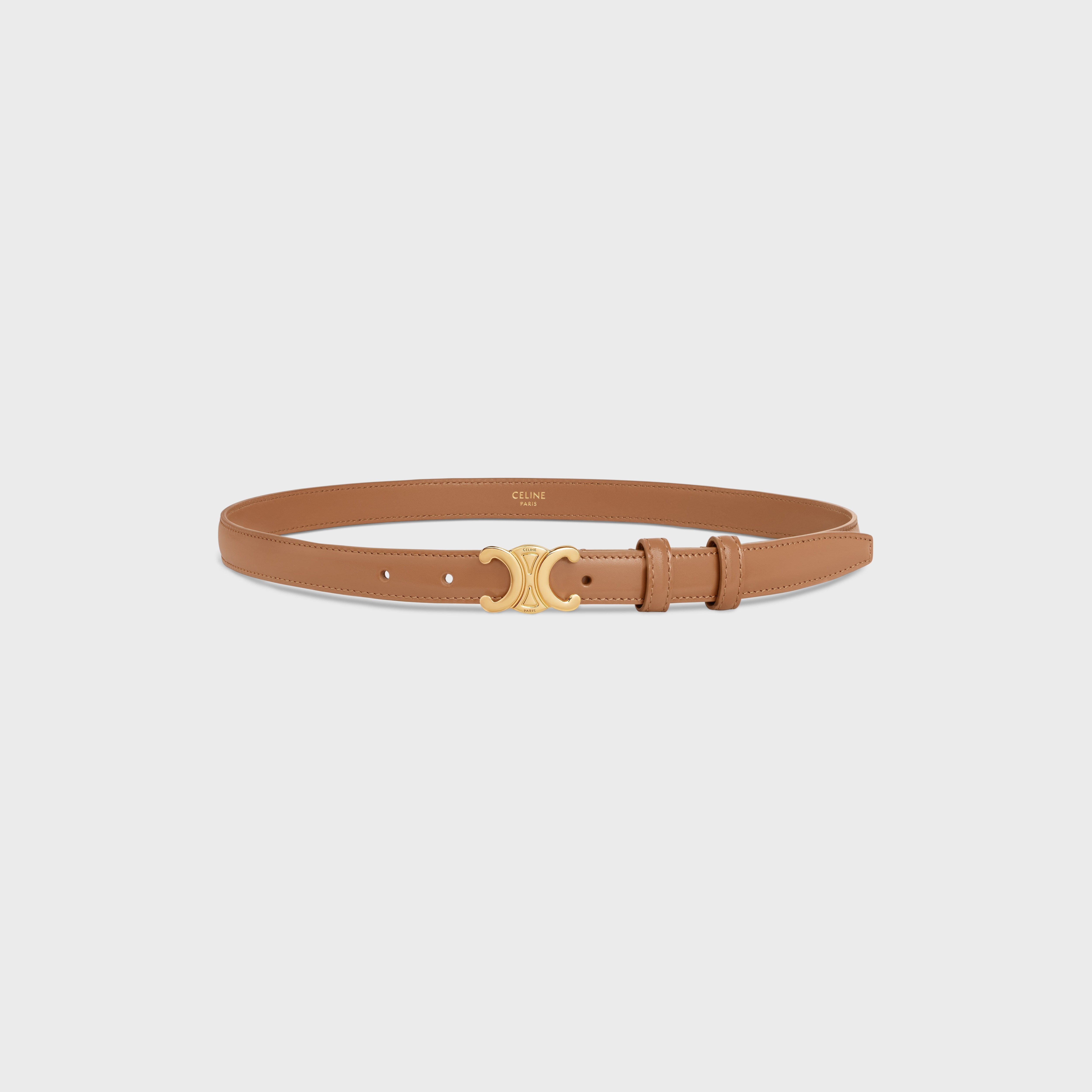 CELINE Small Triomphe Belt in Taurillon Leather | celine