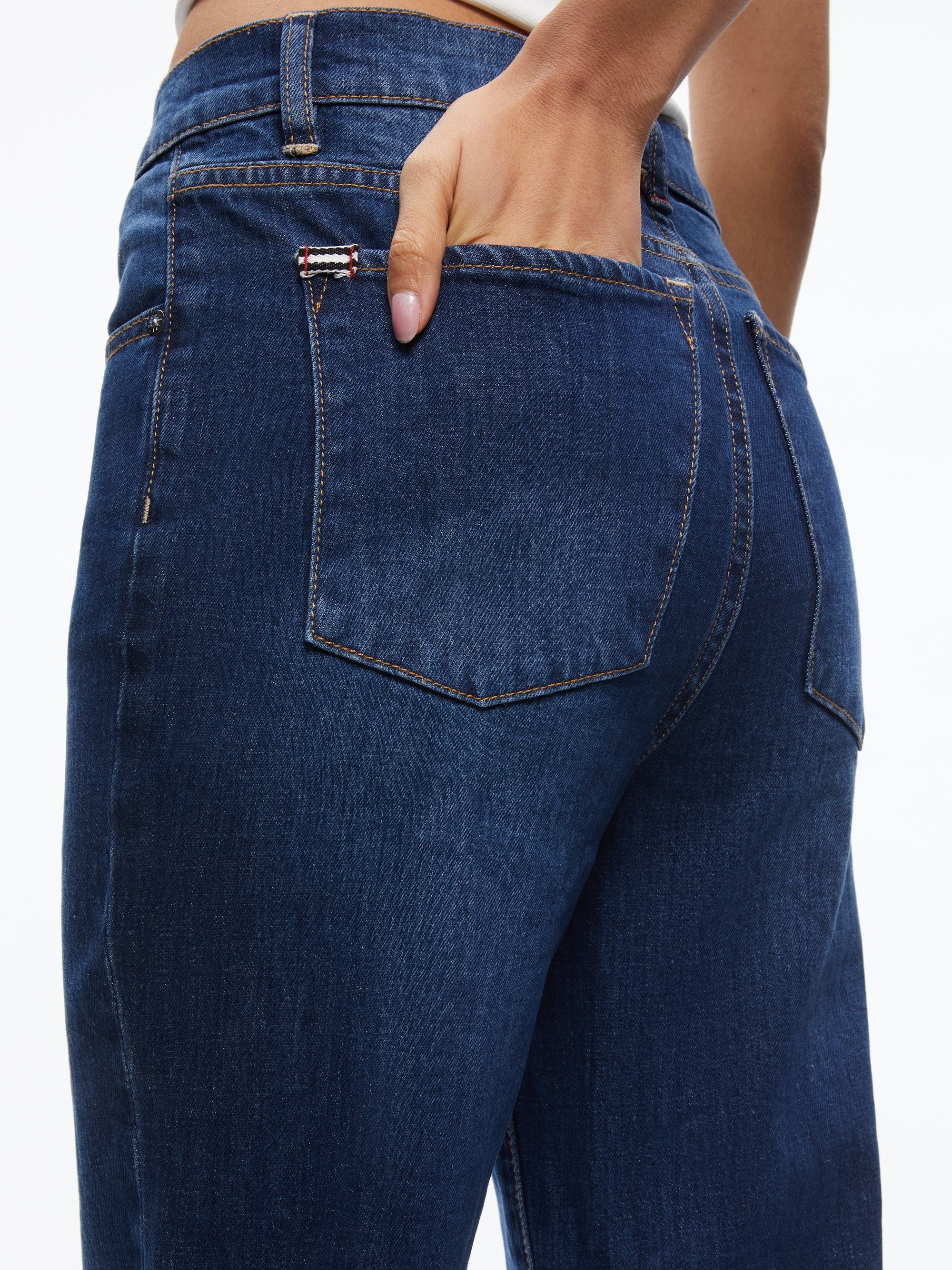 AMAZING HIGH RISE STRAIGHT FULL LENGTH JEAN - 5