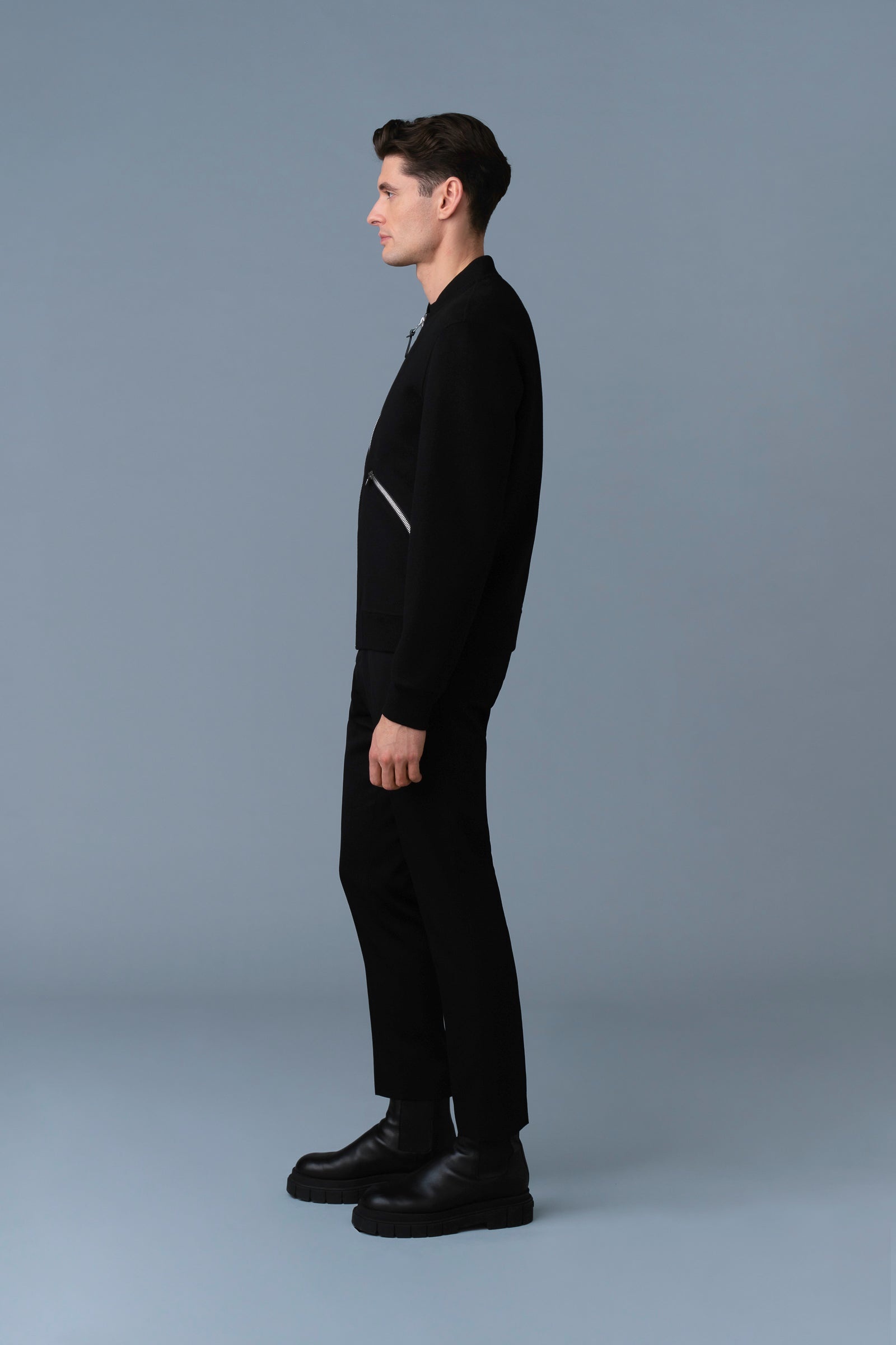 RAMONE-W Double-Face Wool Bomber Jacket - 3