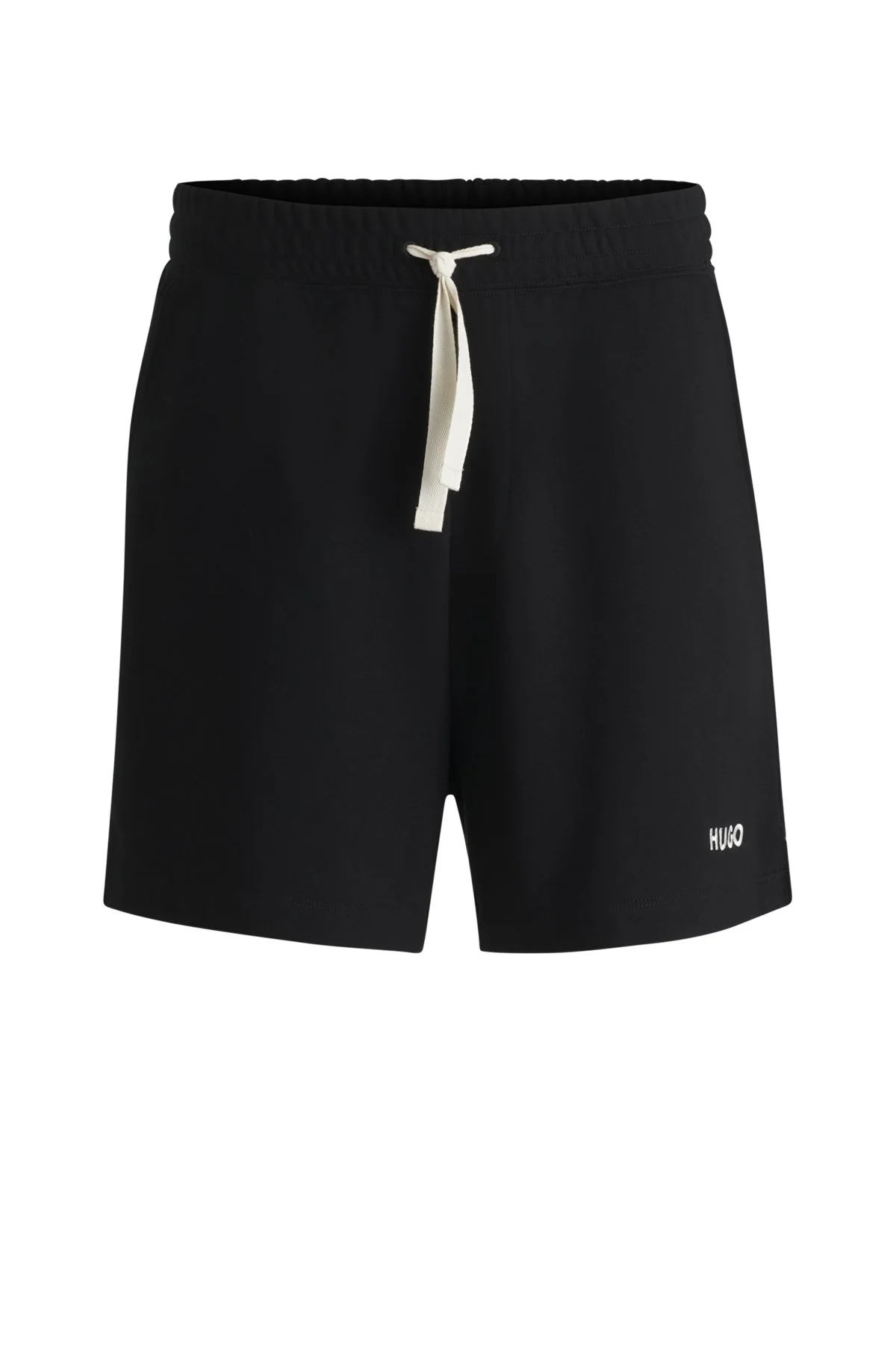 COTTON-TERRY SHORTS WITH CONTRAST LOGO - 1