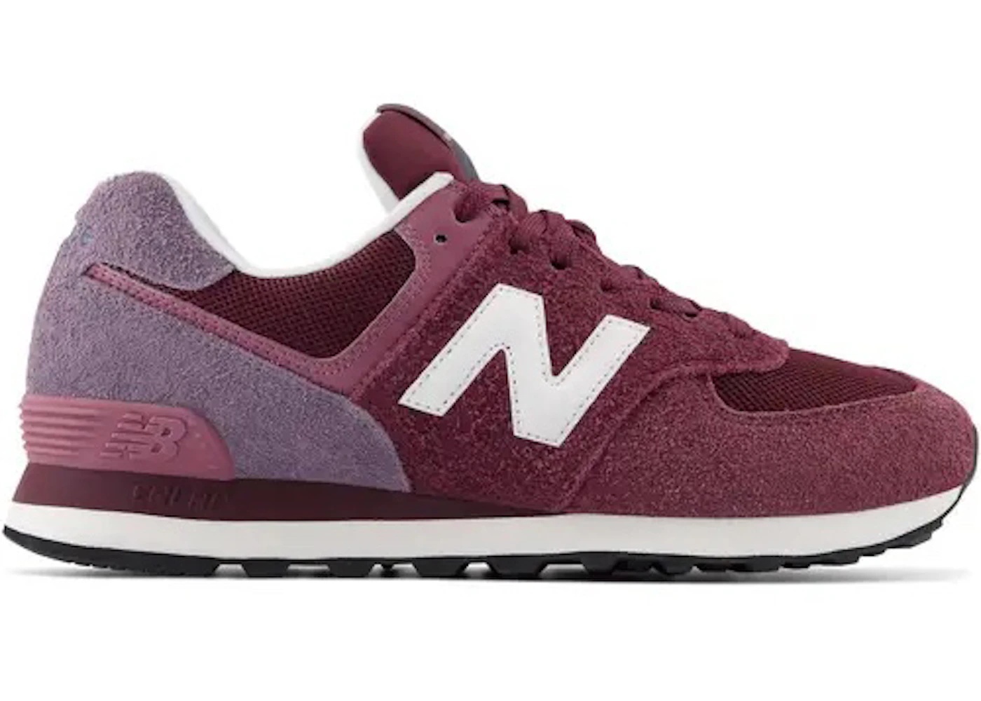 New Balance 574 Burgundy Purple Suede - 1