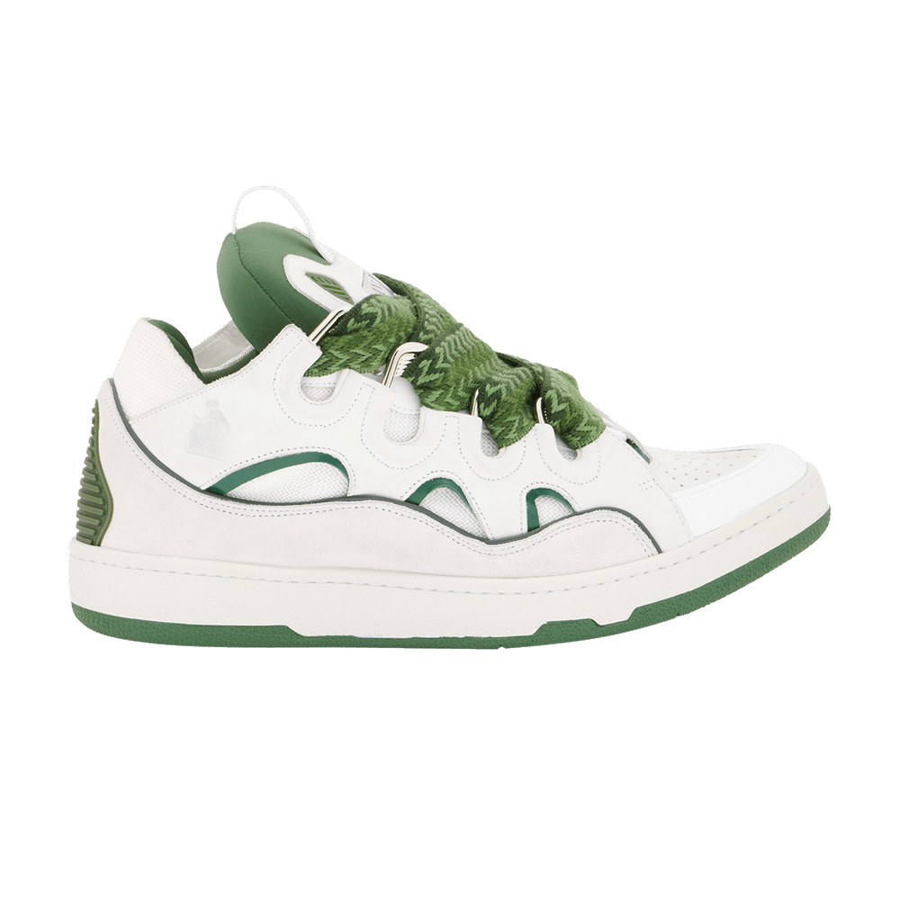 Lanvin Curb Sneakers 'White Khaki' - 1