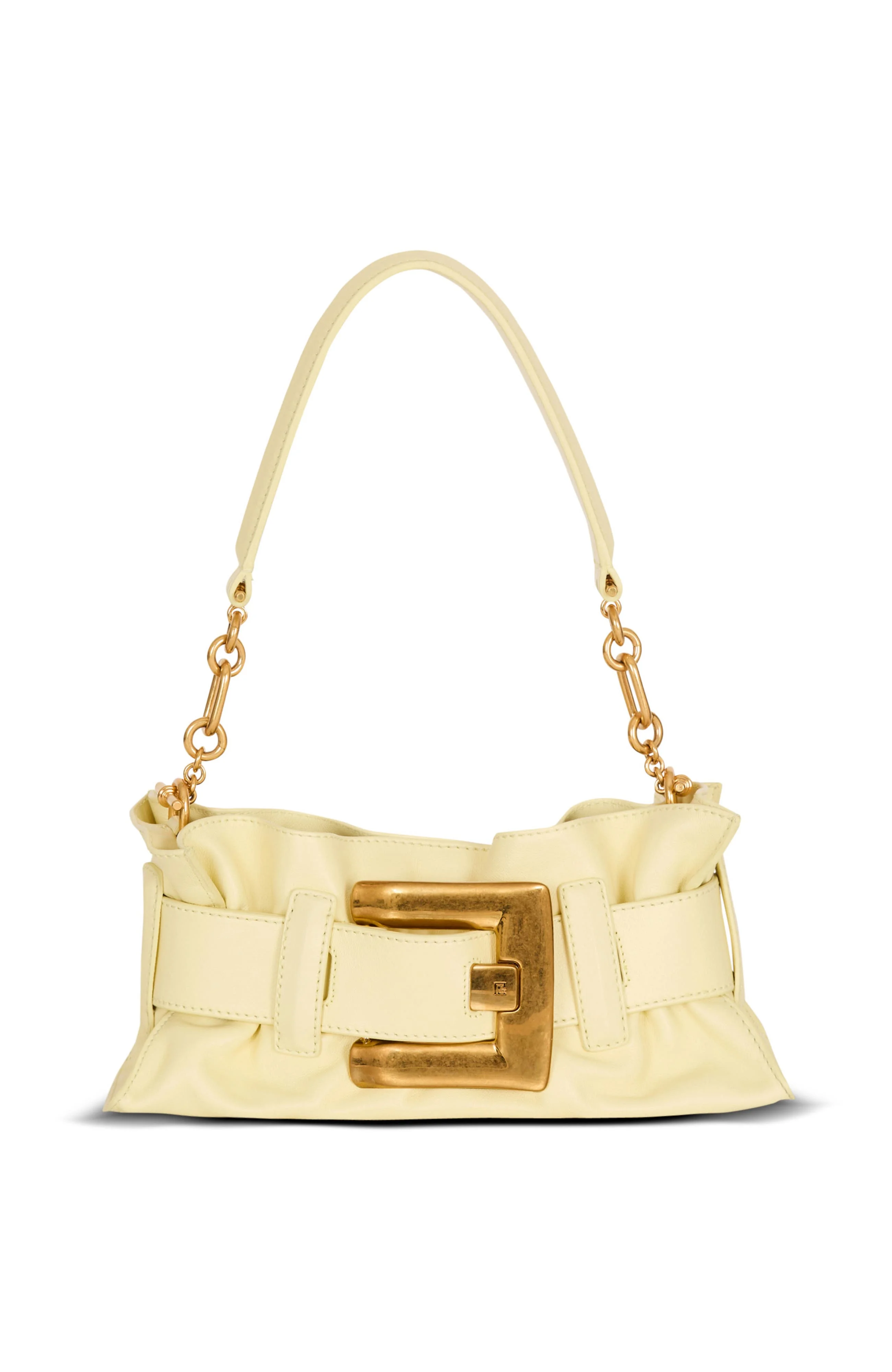 Balmain Mini Anthem Shoulder bag in calfskin leather in Yellow at Nordstrom - 1