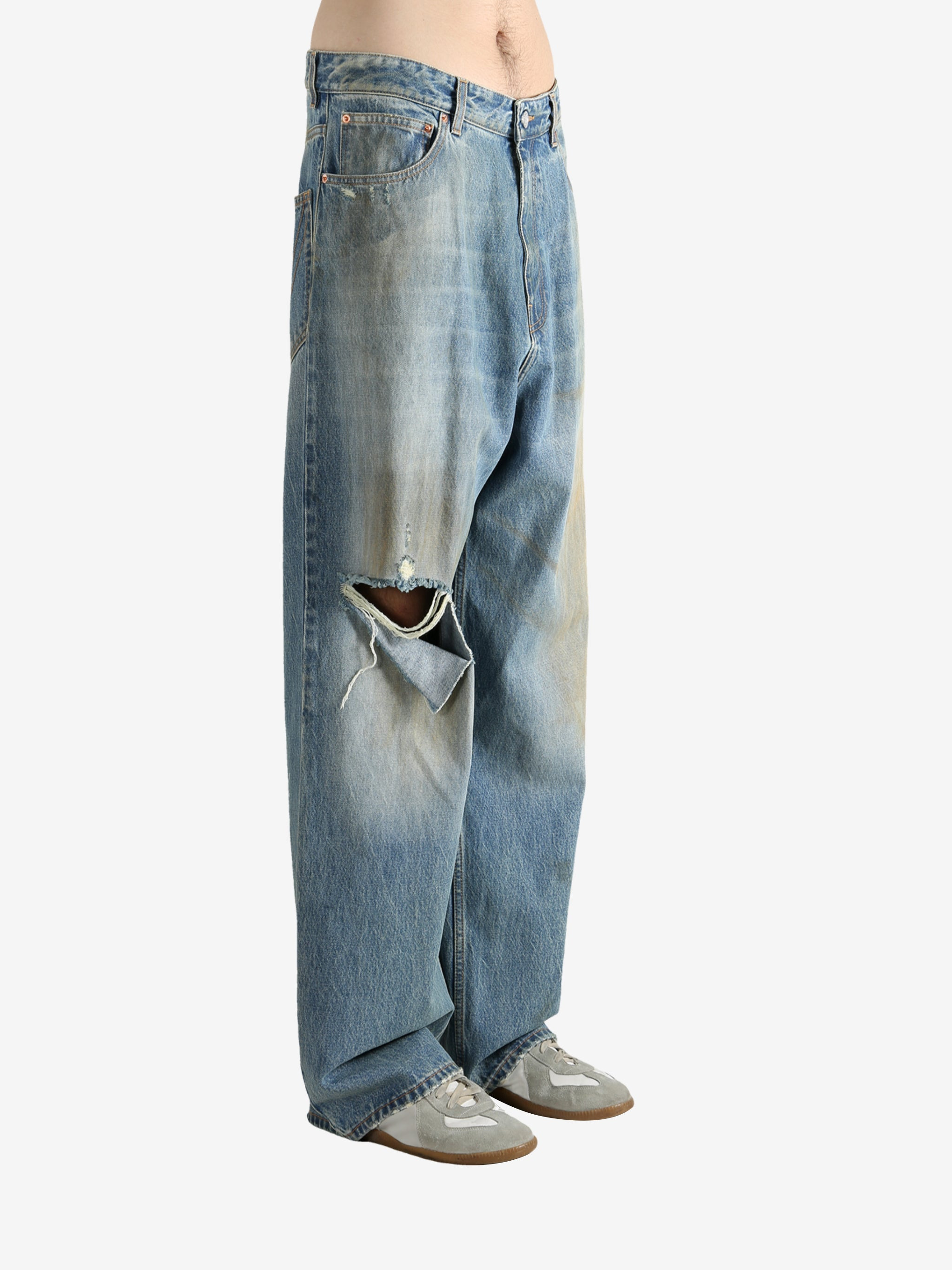 VETEMENTS - Men Distressed Baggy Jeans - 2