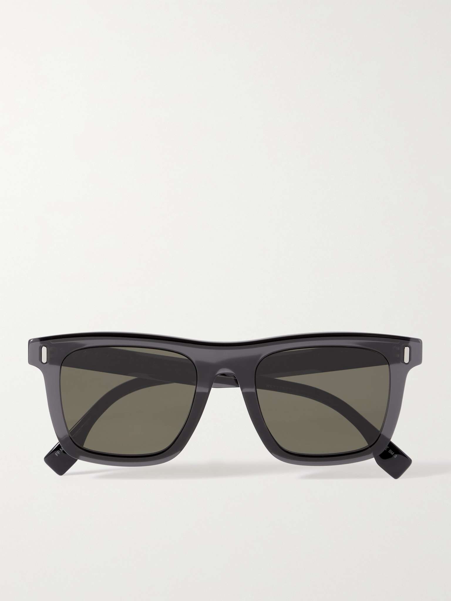 Square-Frame Tortoiseshell Acetate Sunglasses - 1