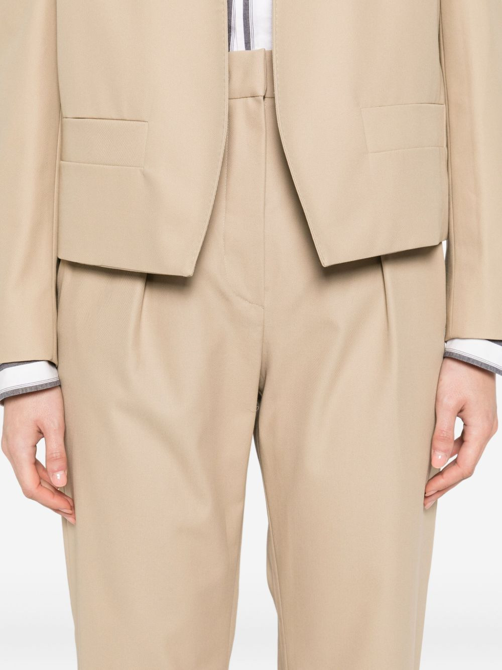 Dede pleated raw-edge trousers - 5