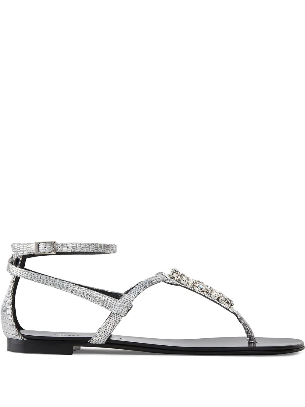 Kamala python- print thong sandals - 1