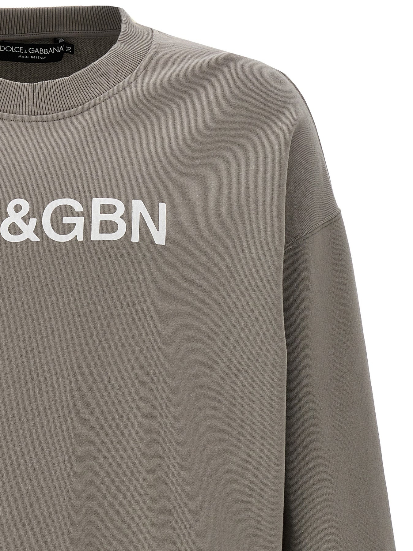 Logo Print Sweatshirt Gray - 3