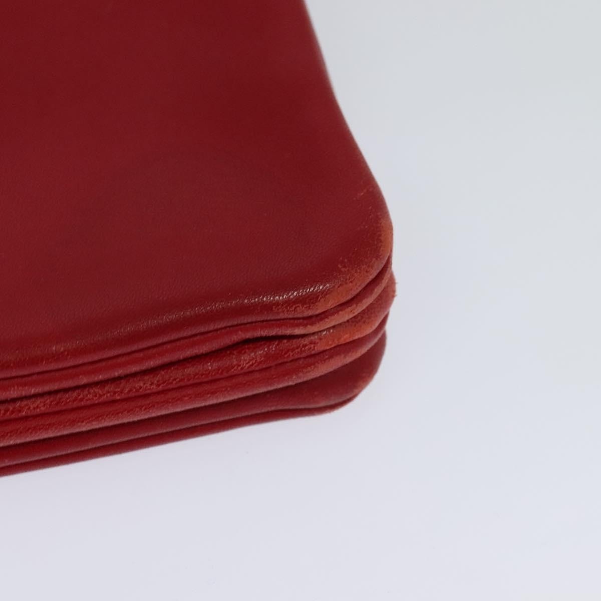 CELINE Trio Small Shoulder Bag Leather Red Gold - 16