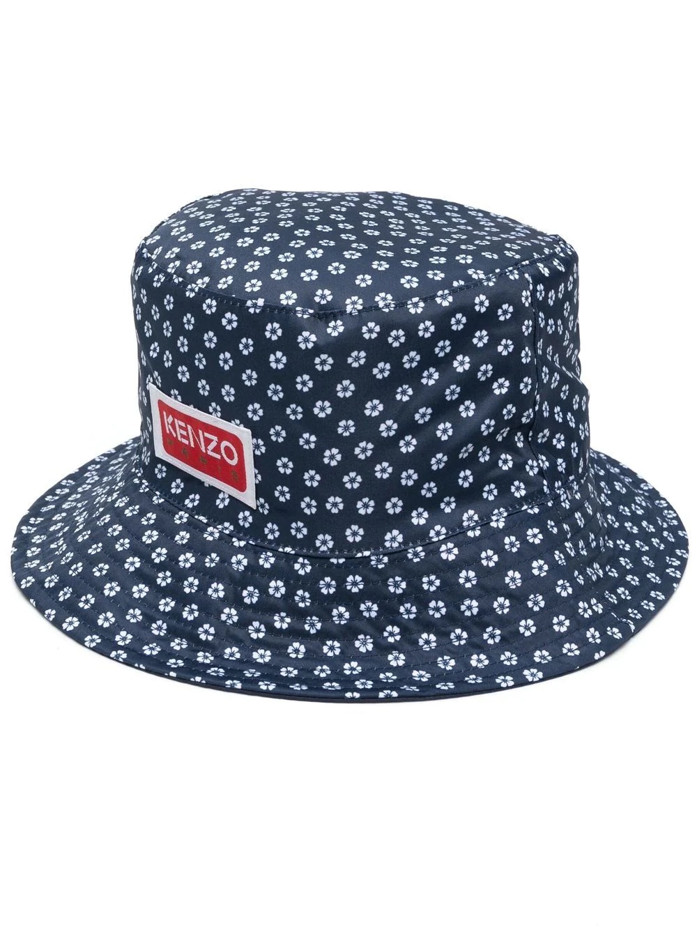 Sakura flower-print bucket hat - 1