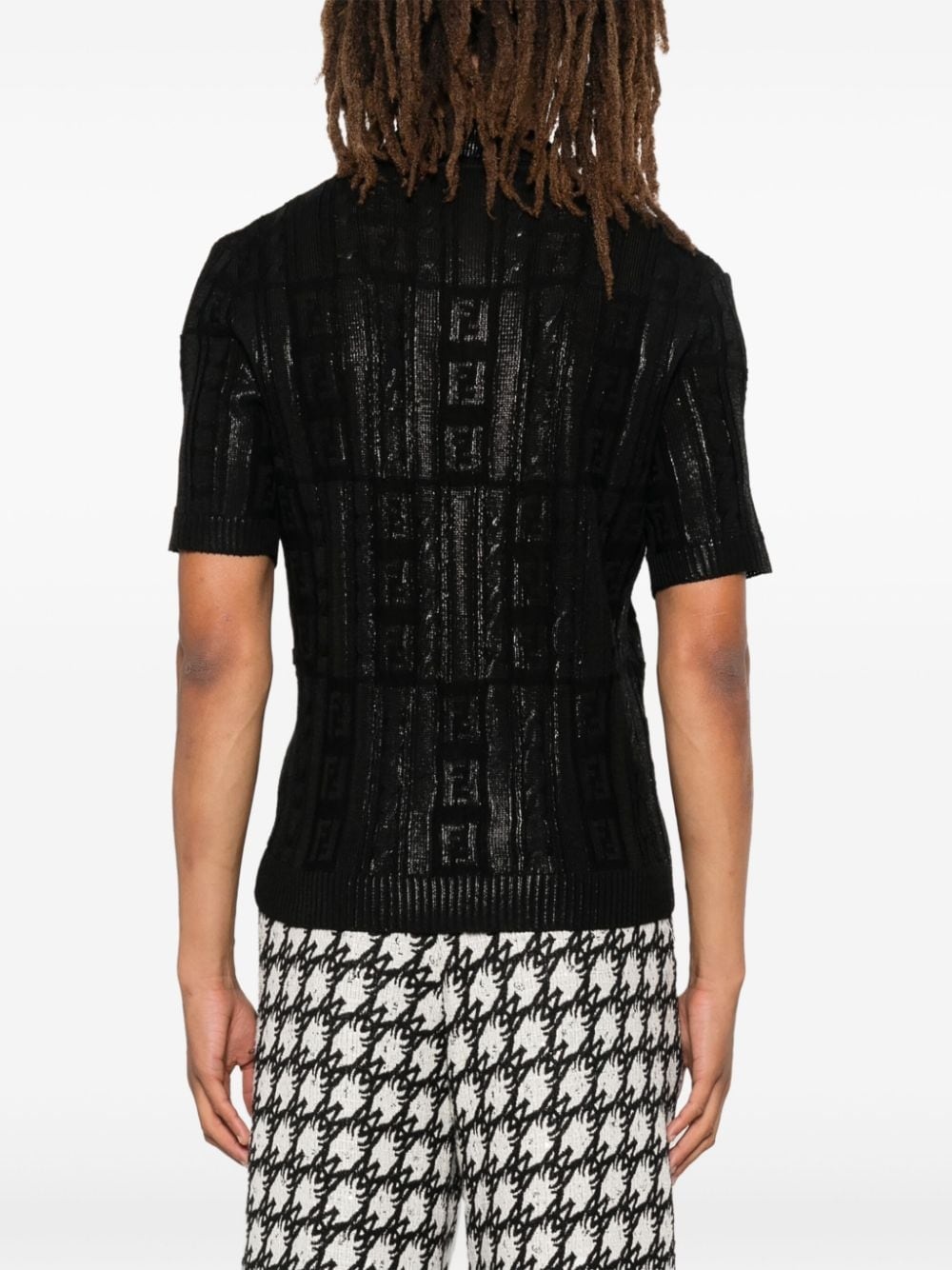 knitted polo shirt - 3