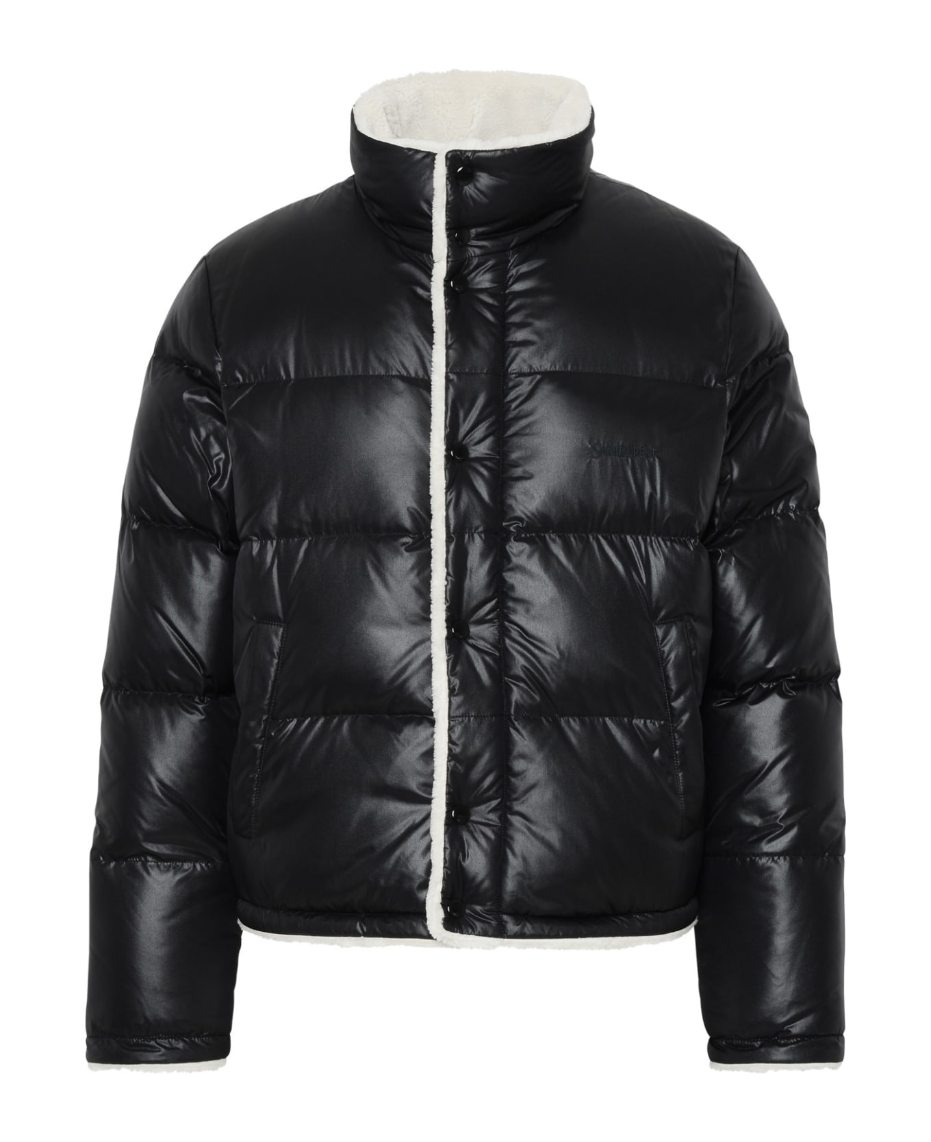 Black Polyester Jacket - 1