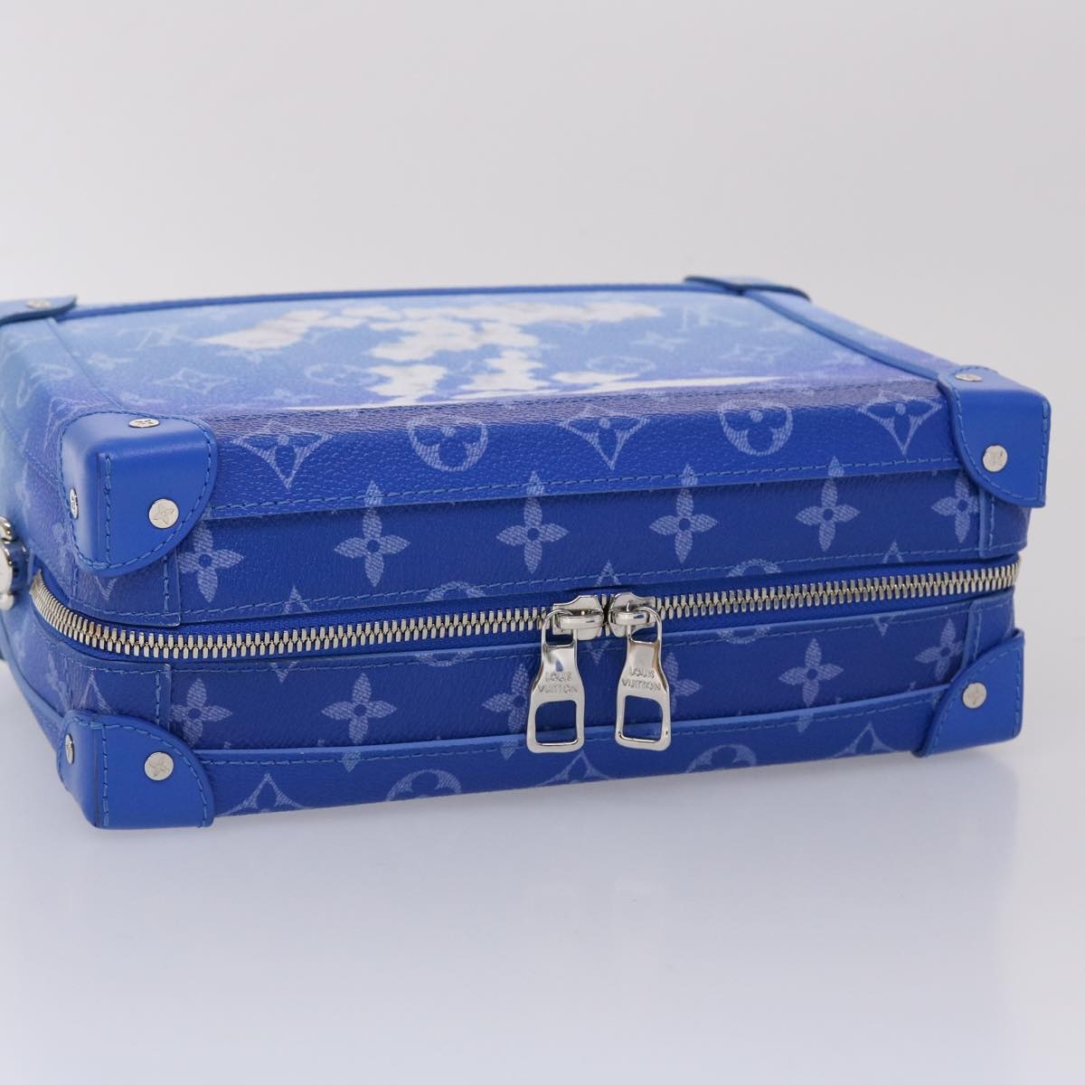LOUIS VUITTON Monogram Clouds Soft Trunk Shoulder Bag Blue M45430 - 5