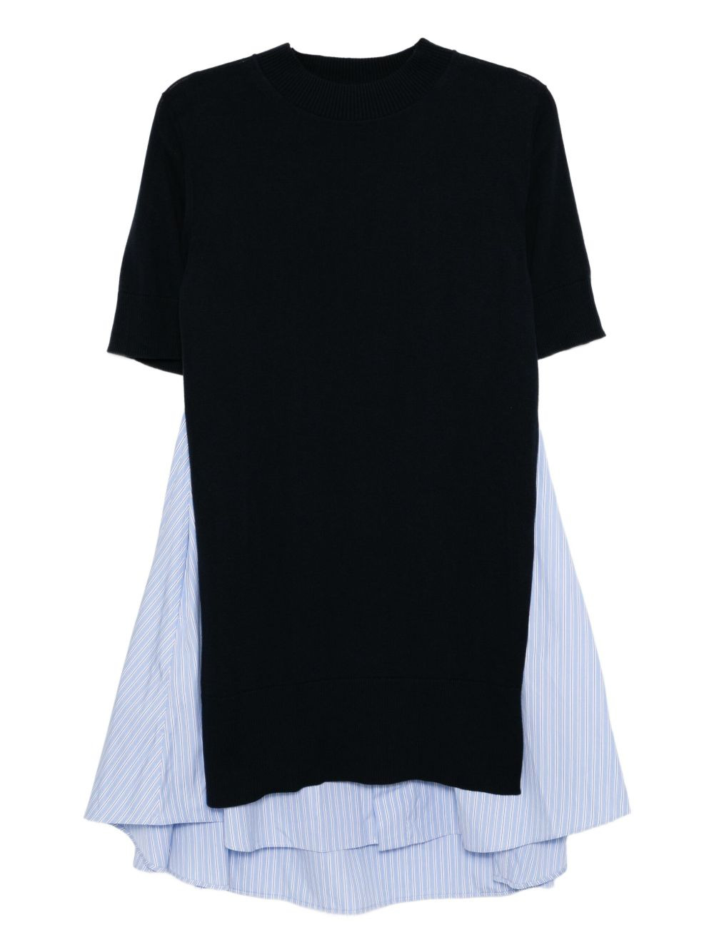 poplin-patch dress - 1