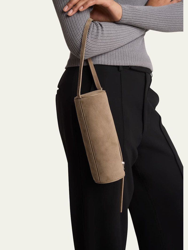 Proenza Schouler Silo Zip Suede & Leather Shoulder Bag outlook