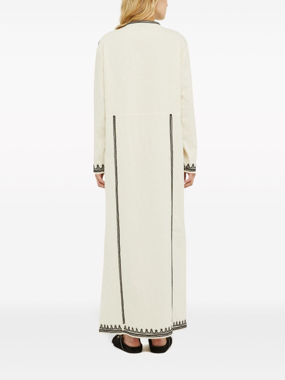 Akasha embroidered cotton-blend dress - 4