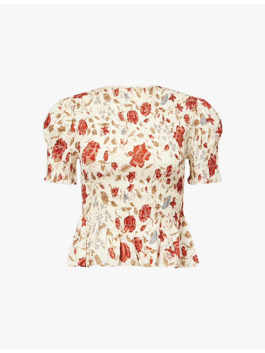 Aggie Floral-Print Cotton-Blend Top - 1