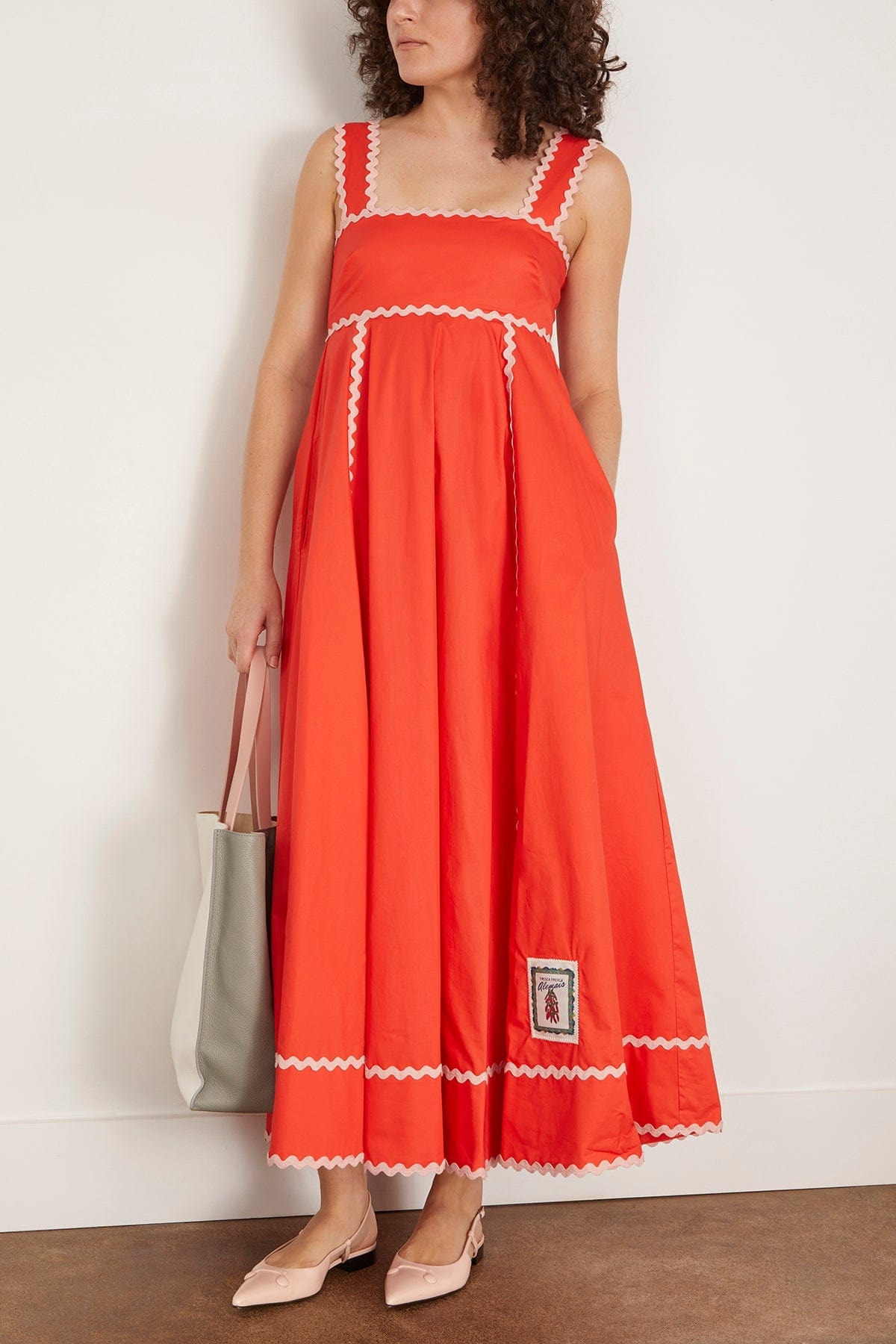 Contessa Summer Dress in Tomato - 2