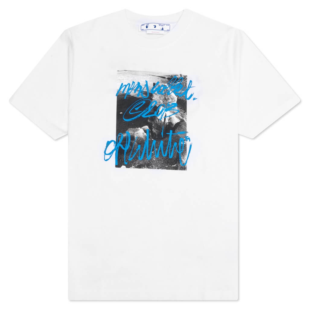 ROCKS TYPE SLIM S/S TEE - WHITE/BLACK - 1
