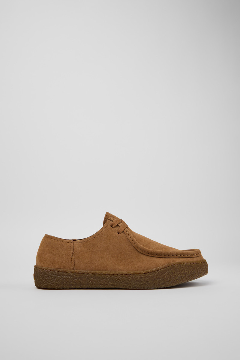 Brown Suede Leather Shoes for Men. 1