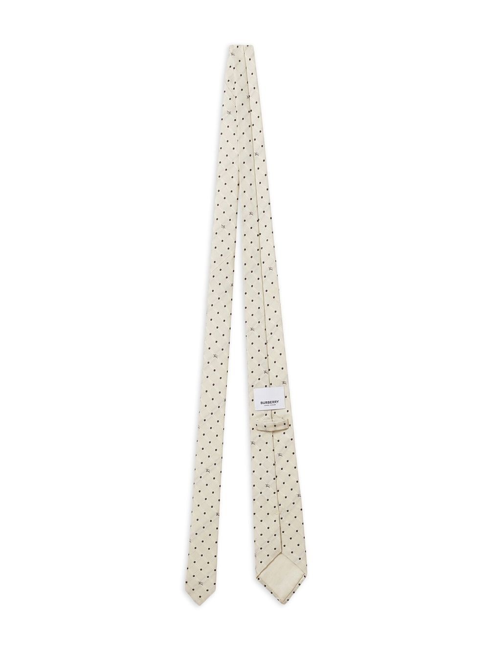 polka-dot jacquard tie - 2