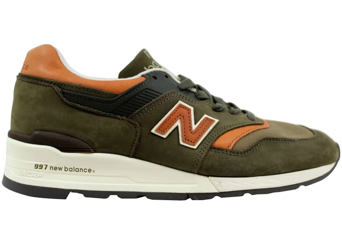 New Balance 997 MiUSA Green Orange - 1