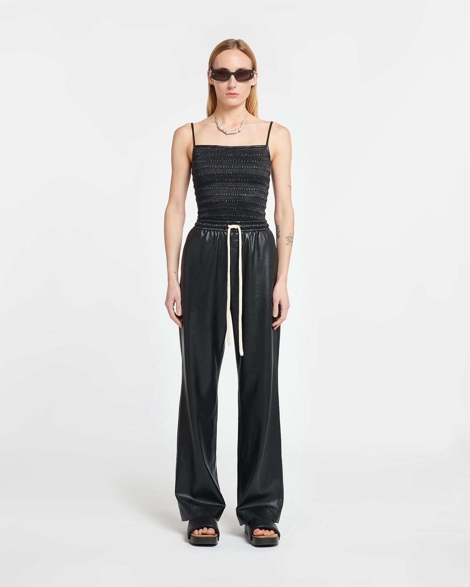 Okobor™ Alt-Leather Drawstring Pants - 2